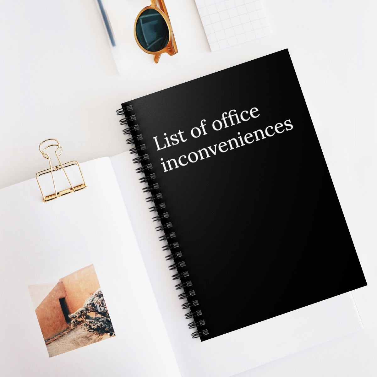 List Of Office Inconveniences Funny Notebook